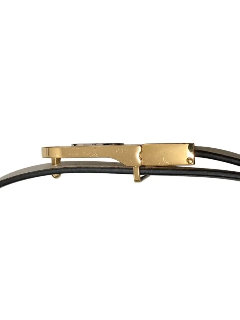 Gucci Interlocking G Reversible Belt White Black